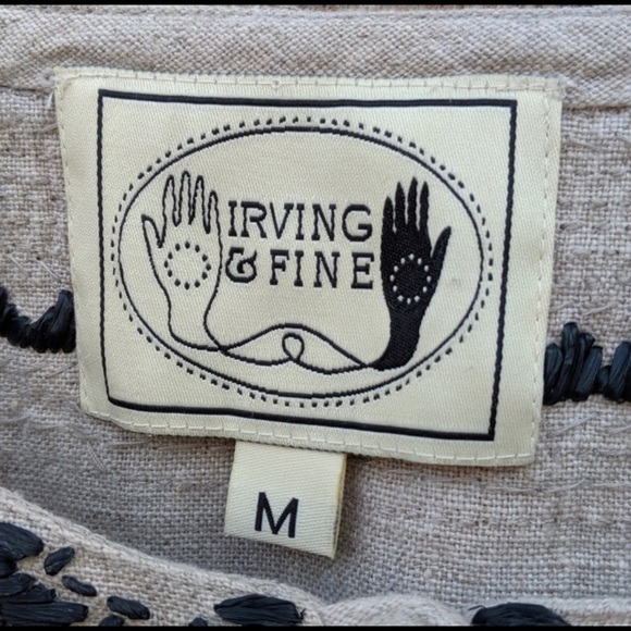 Beaded Irving & Fine 
Morocco Linen Blouse  
Size medium - NWOT - Picture 3 of 13